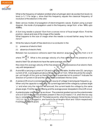 Class 12 Cbse Physics Sample Paper Model 2 | PDF