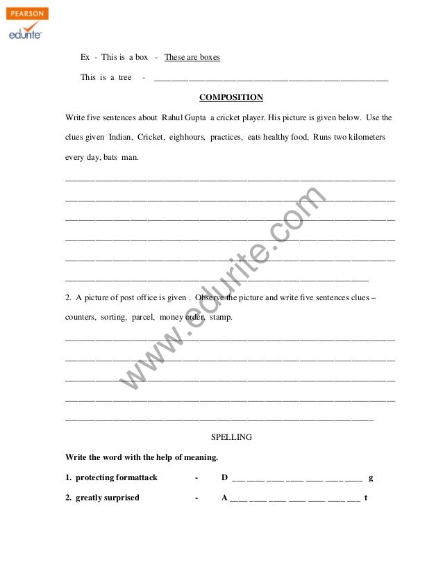 Class 4 cbse english question paper 2011