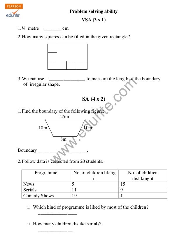 Class 4 Cbse Maths Sample Paper Term 2 Model 3 Class 4 Cbse Maths Sample Paper Term 2 Model 3