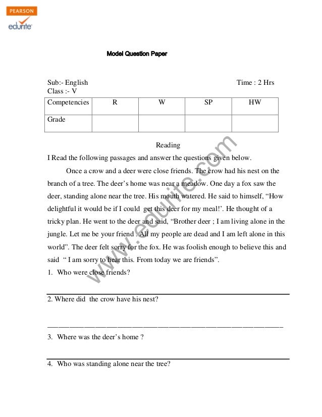 Admission papers for sale class 4