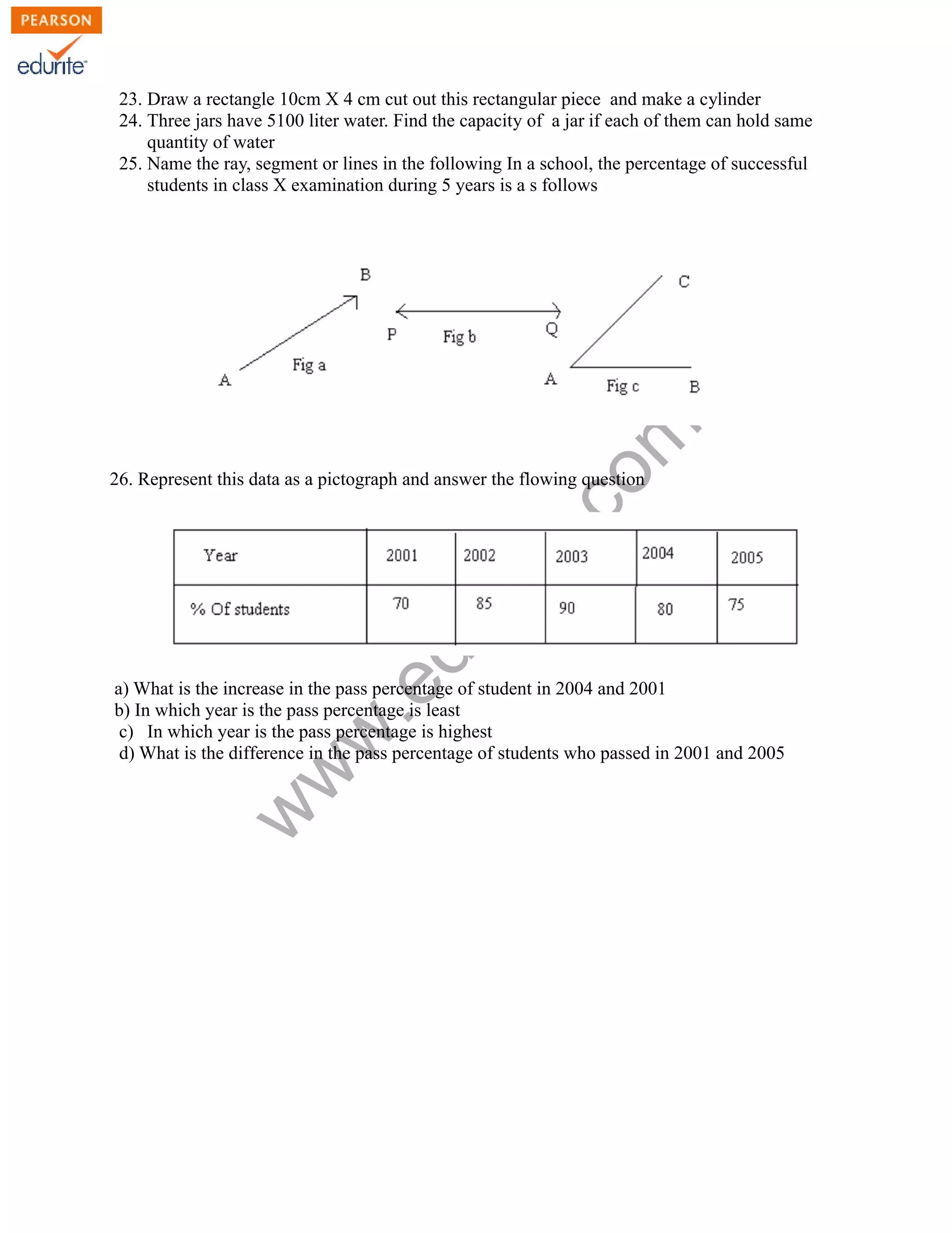 Class 5 Cbse Maths Sample Paper Term 2 Model 1 | PDF