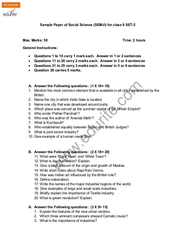 case study social science class 8