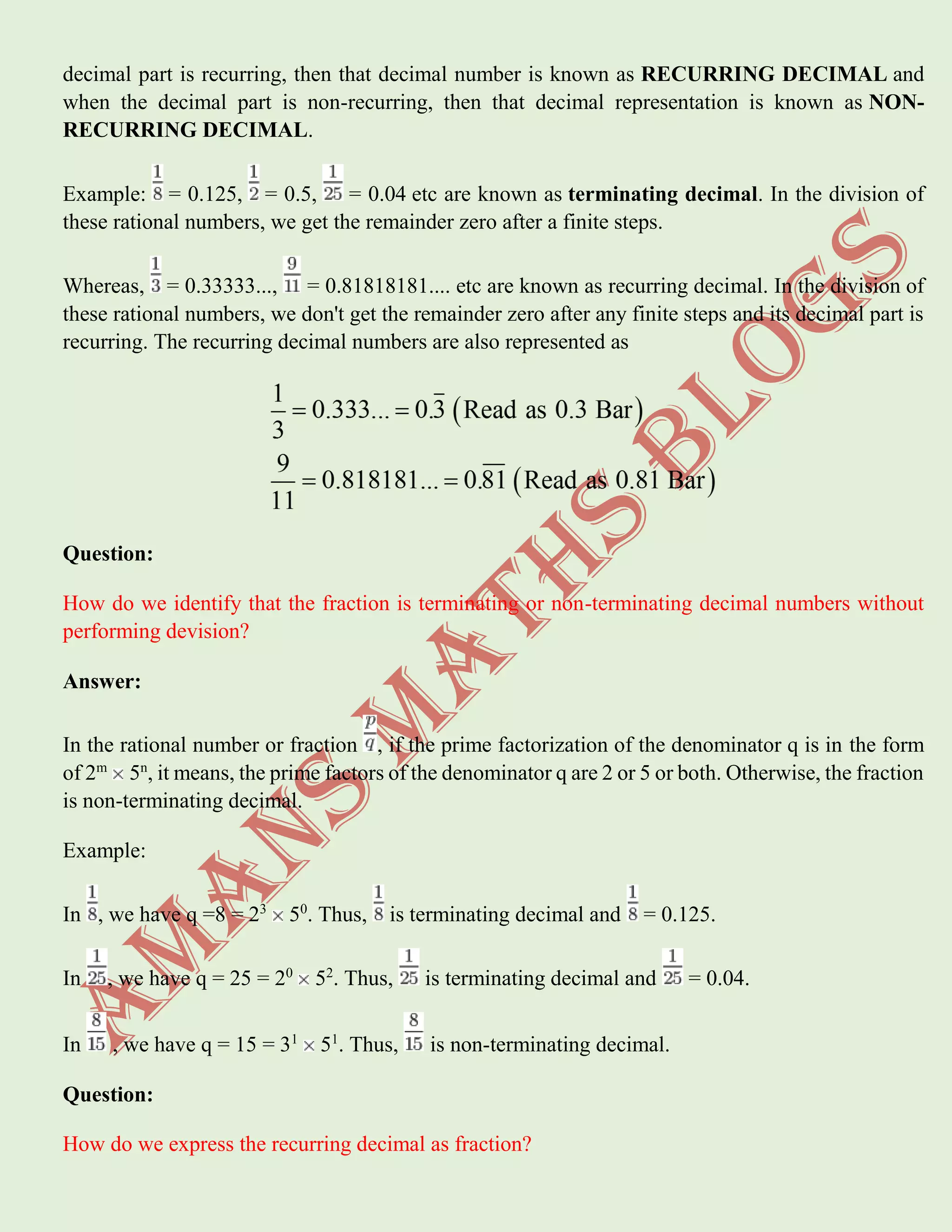 Cbse class-8th-rational numbers-amans-maths-blogs | PDF