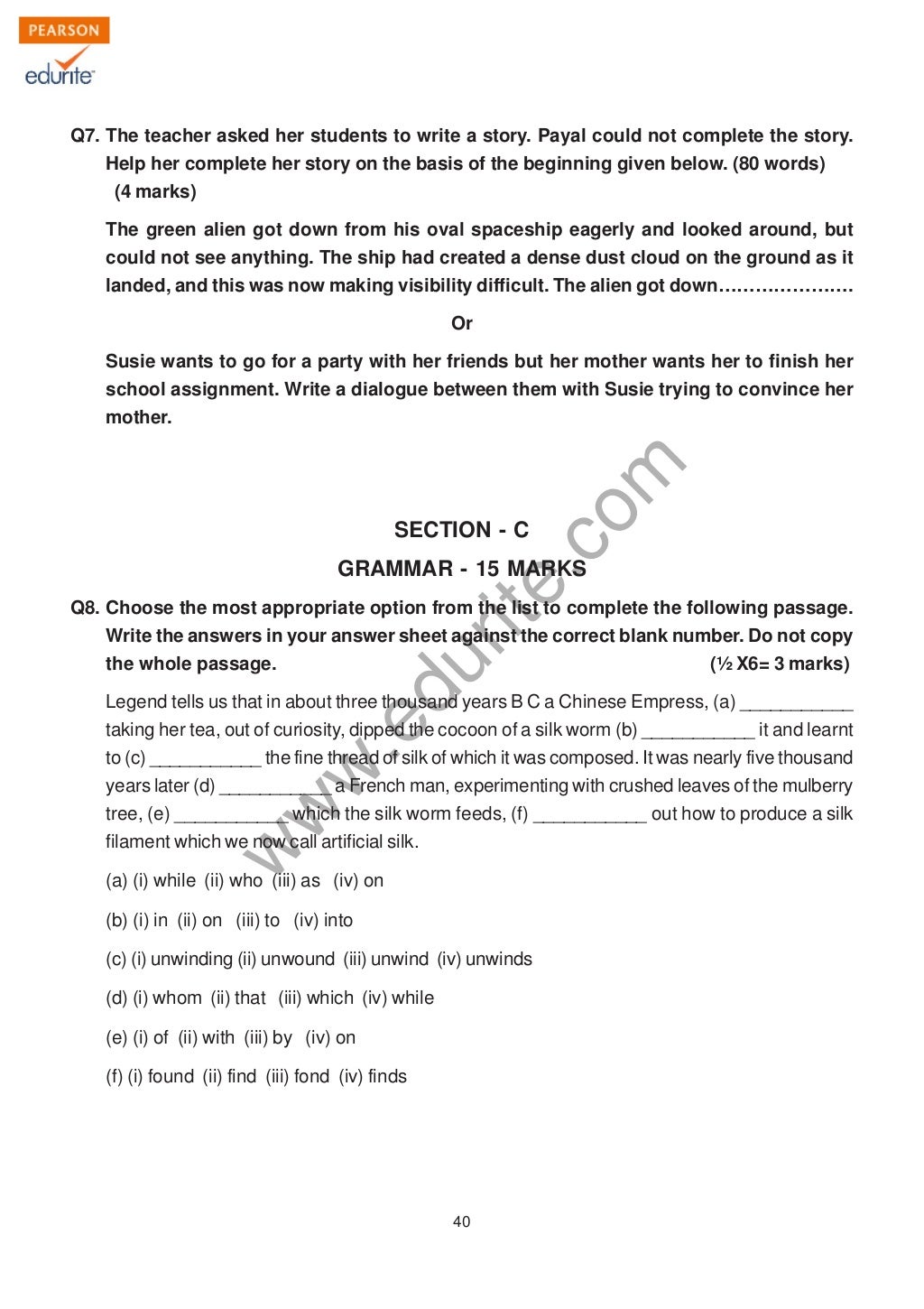 Class 9 Cbse English Language Literature Sample Paper Term 2