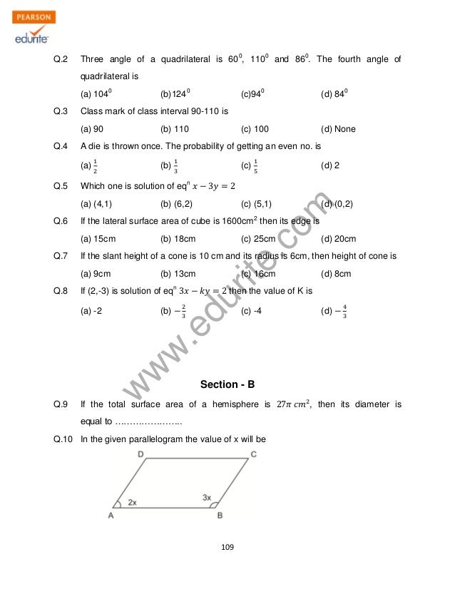 grade 9 maths assignment term 2 memorandum 2023