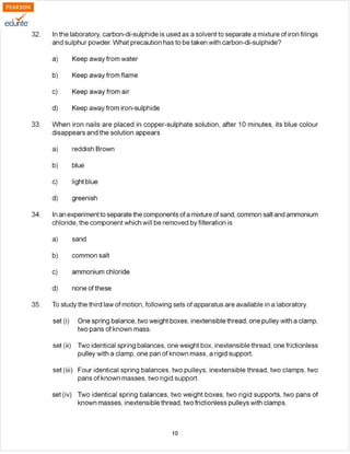 Sample paper for class 9th cbse 2012 science term 1 picture