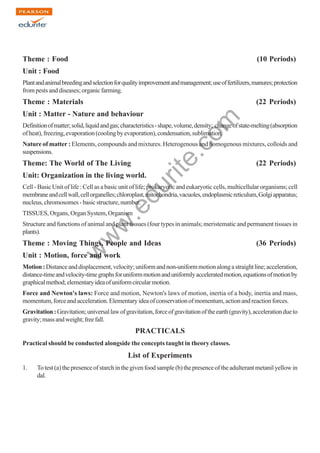 Cbse Class 9 Science Syllabus 2012-13 | PDF