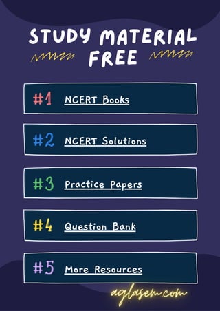 Study Material
Free
NCERT Books
NCERT Solutions
Practice Papers
Question Bank
More Resources
#1
#3
#2
#4
#5
 