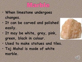Cbse :Grade 5  ROCKS AND MINERALS 