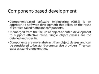 CBSE-LEC-1.pptx component based software engineering | PPTX