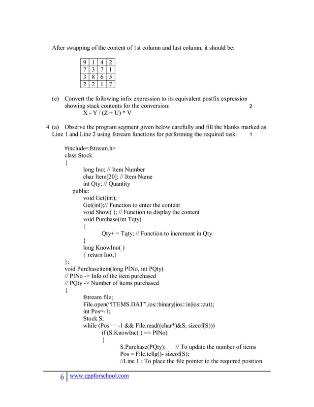 Cbse question-paper-computer-science-2009 | PDF | Programming Languages ...