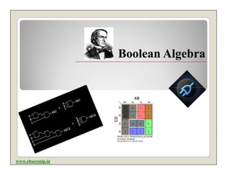 Boolean Algebra




www.cbsecsnip.in
 