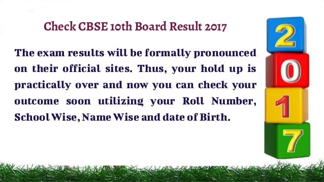 CBSE 10th Result 2017 Declaration Date