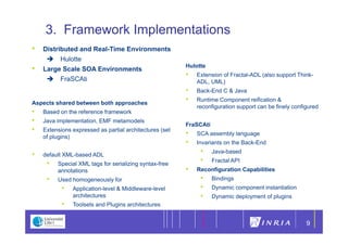 9

    3. Framework Implementations
•   Distributed and Real-Time Environments
      Hulotte
                            ...