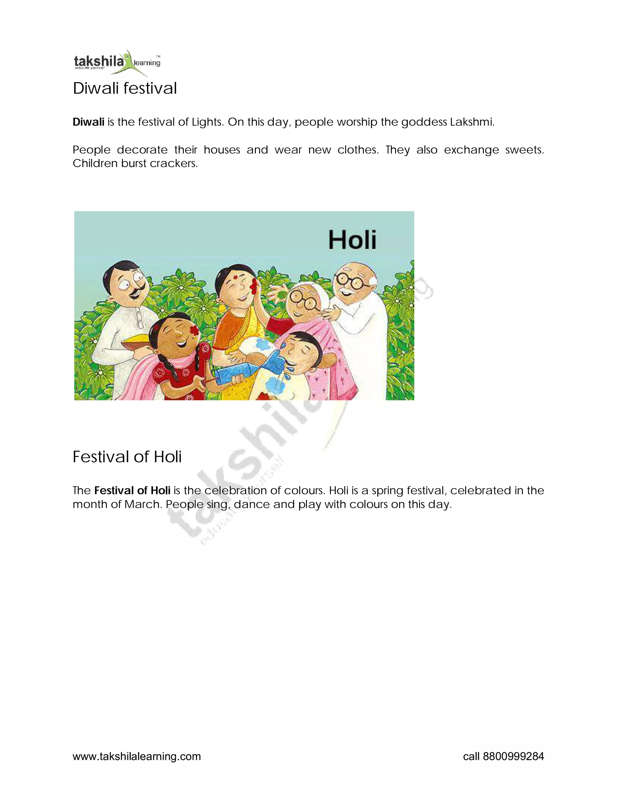 Cbse Class 2 Evs Celebrating Festivals Pdf