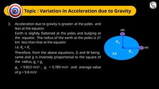 Gravitation class 9 chapter topics related | PPTX
