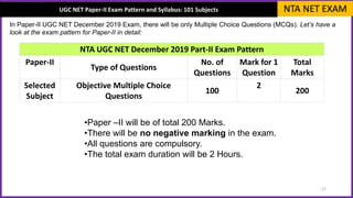 Ugc Net Pattern NTA UGC NET Preparation | PPTX