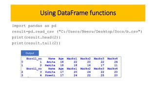 Python and CSV Connectivity | PPT