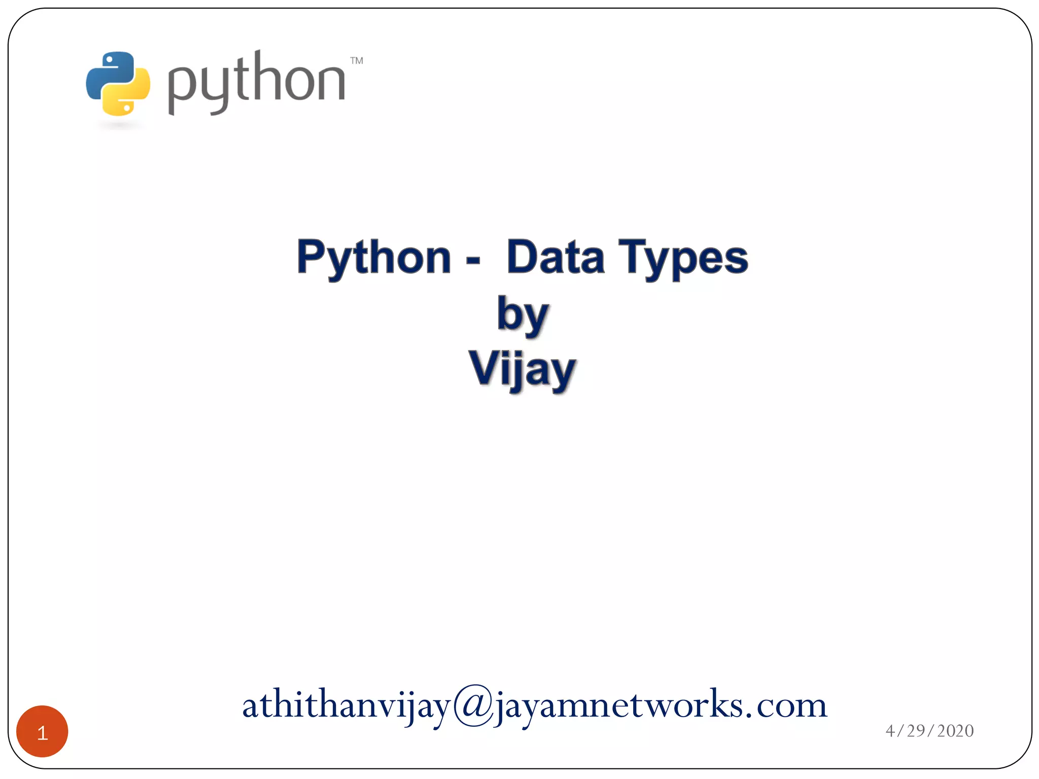 Python Data Types | PDF