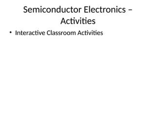 Semiconductor devices activities to lean | PPTX