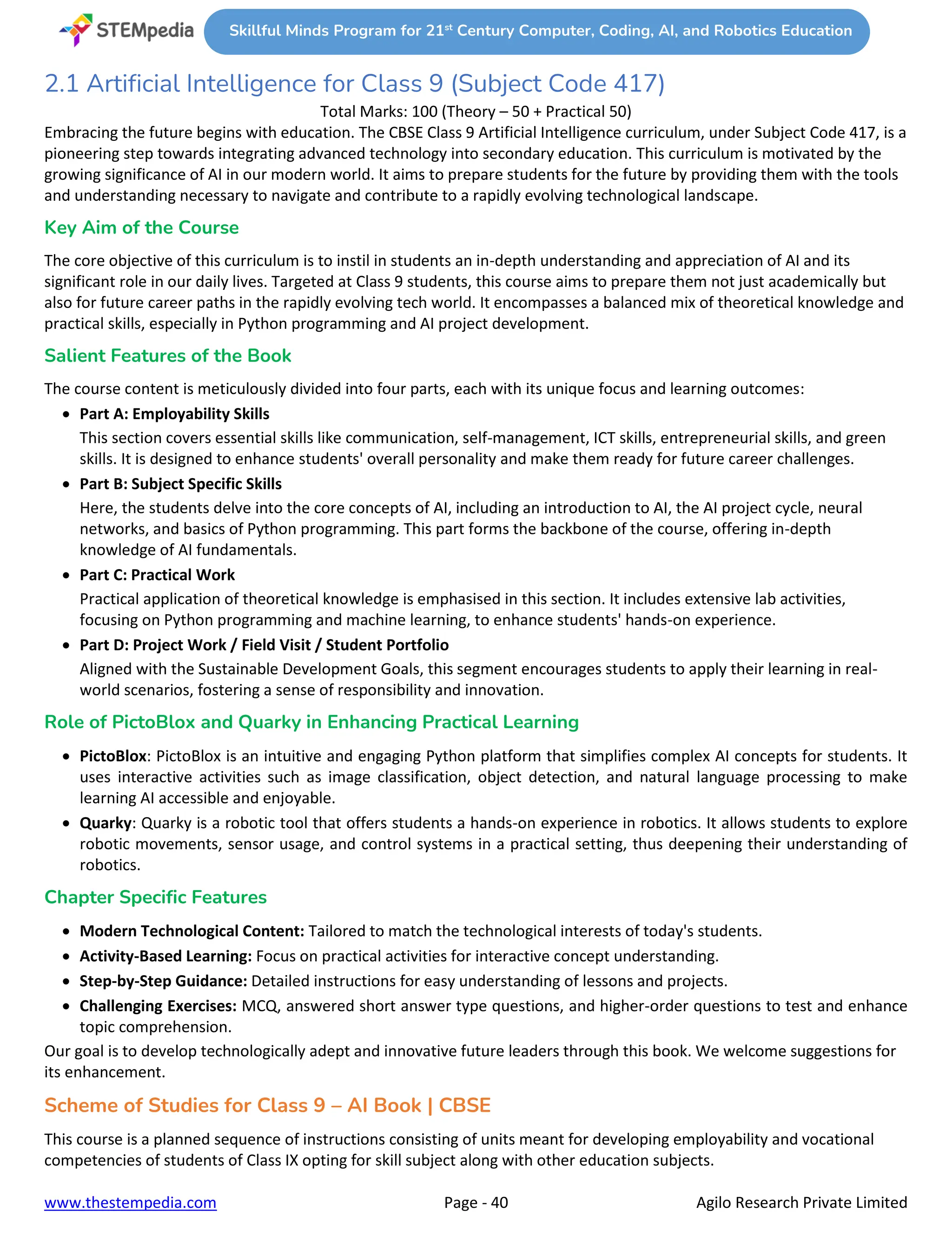 CBSE ICT, AI, Coding and Robotics Curriculum for Classes 1 to 10 As per ...