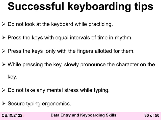 CBSE_Std_IX_DataEntry_and_Keyboarding_Skills.ppt | Computer Peripherals ...