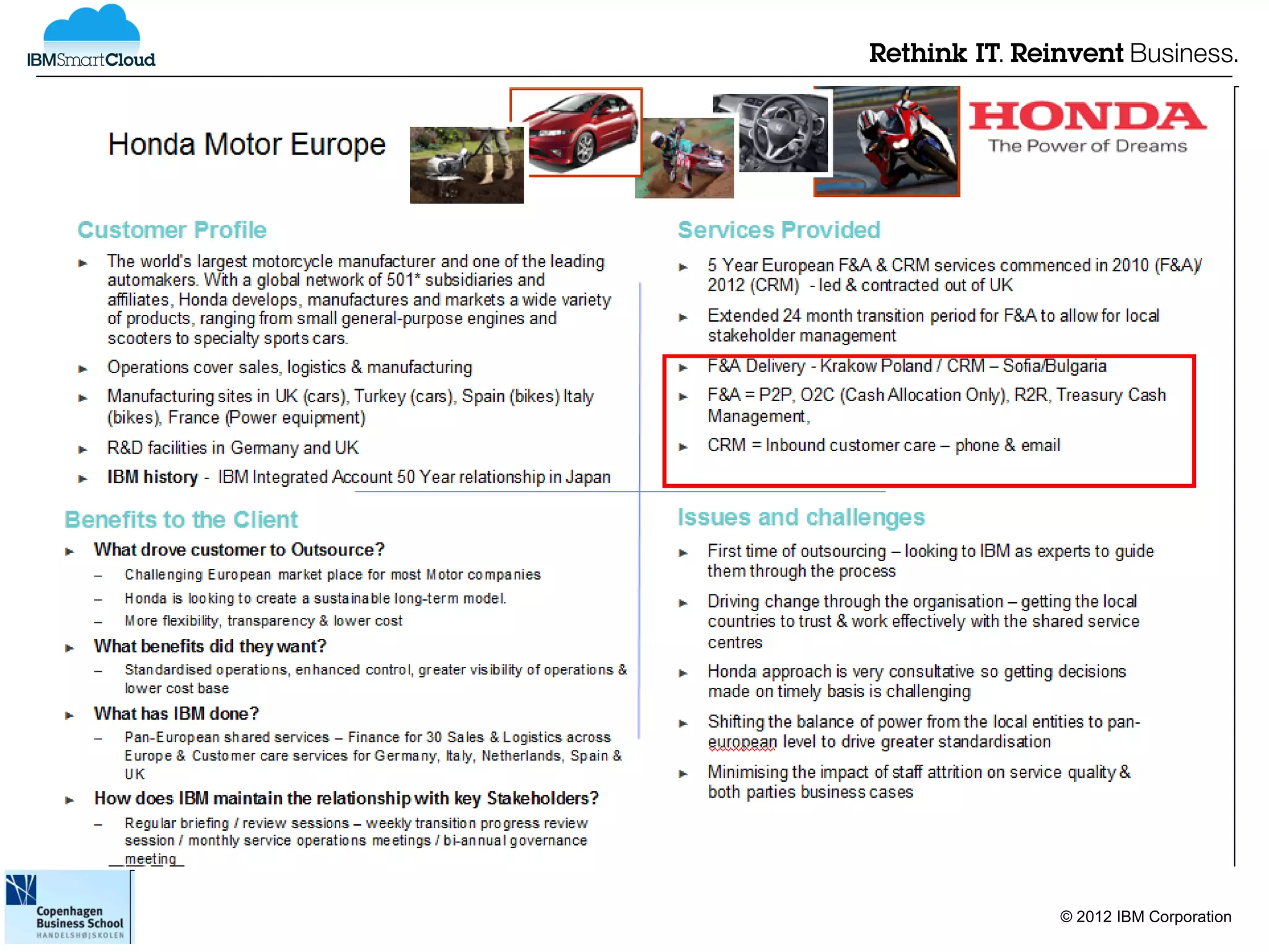 © 2012 IBM Corporation
 