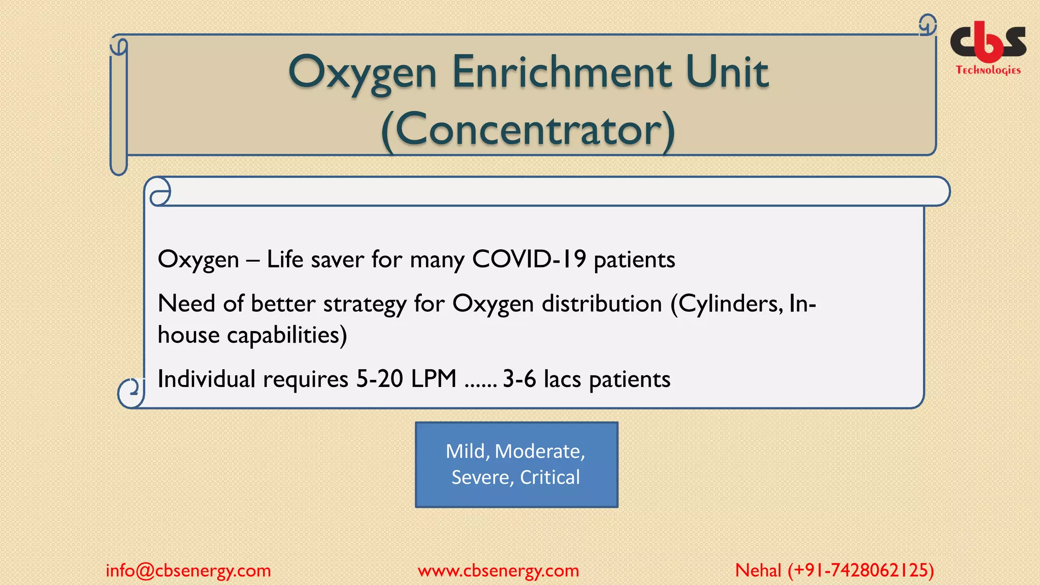 Oxygen Concentrators by CbS Technologies | PDF