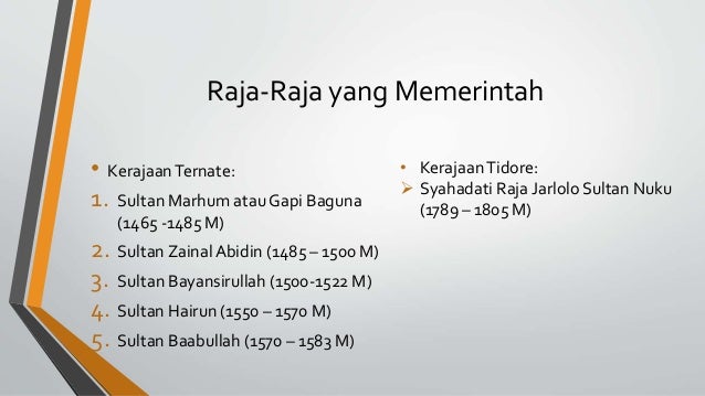 Soal Essay Tentang Kerajaan Ternate Dan Tidore Lukisan