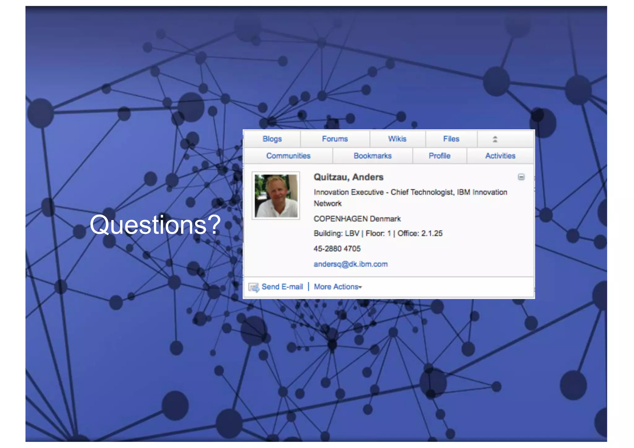 © 2016 IBM Corporation
Social Media & Innovation
© 2013 IBM Corporation
Social Media & Innovation
36
Questions?
 