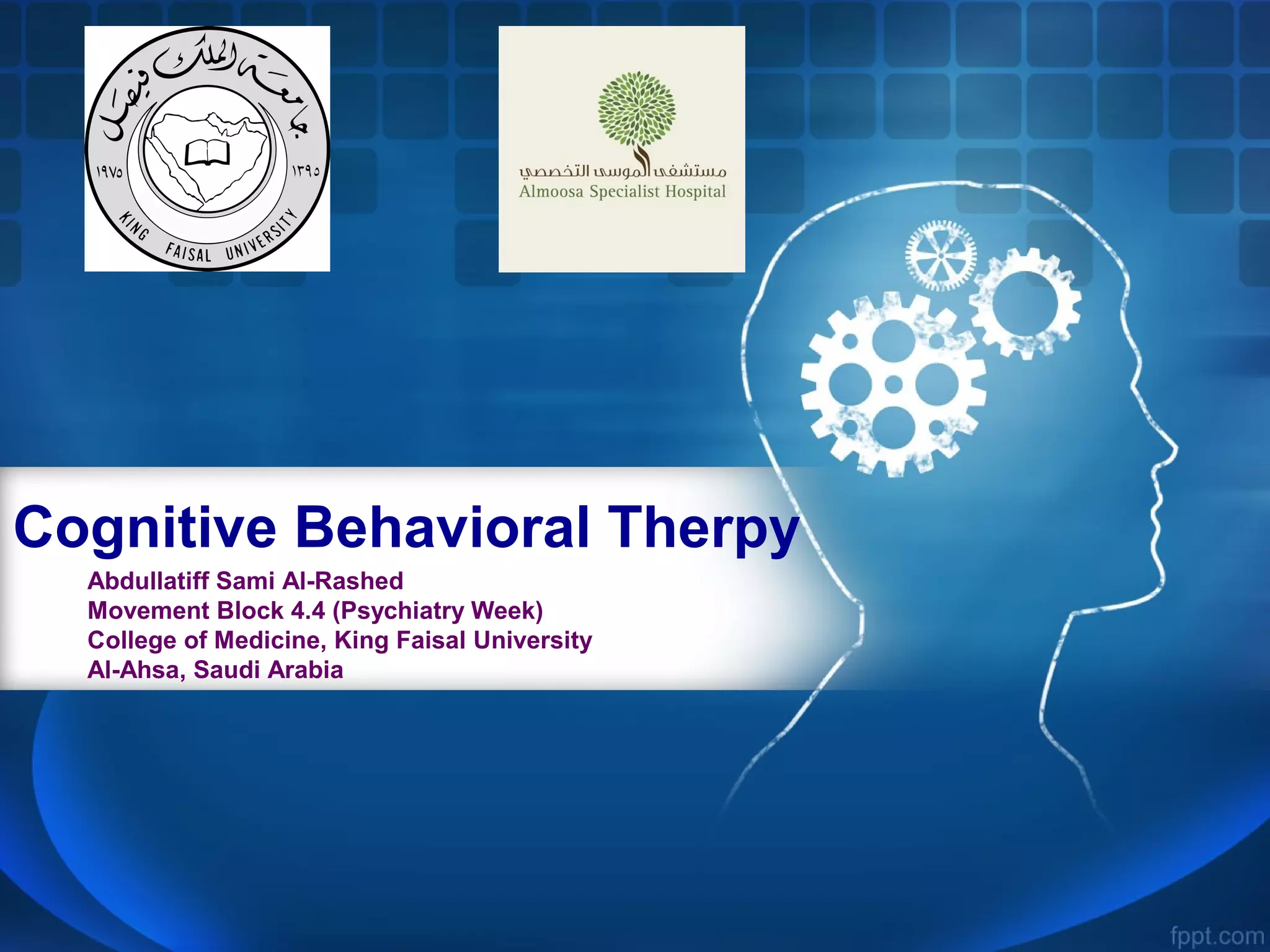 Cognitive Behavioral Therapy Cbt Ppt Physical Therapy Wellness Cognitive Behavioral Therapy Cbt Ppt Physical Therapy Wellness