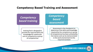 Competency Based Training Explained for TIP | PPTX