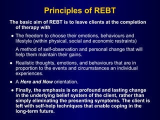 Rebt Method Cognitive Behavior Therapy (CBT)......... | PPT