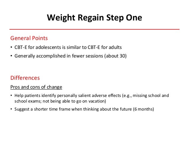 Cbt E For Adolescents With Eating Disorders