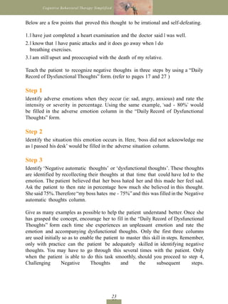 Cognitive Behavioral Therapy Simplified | PDF