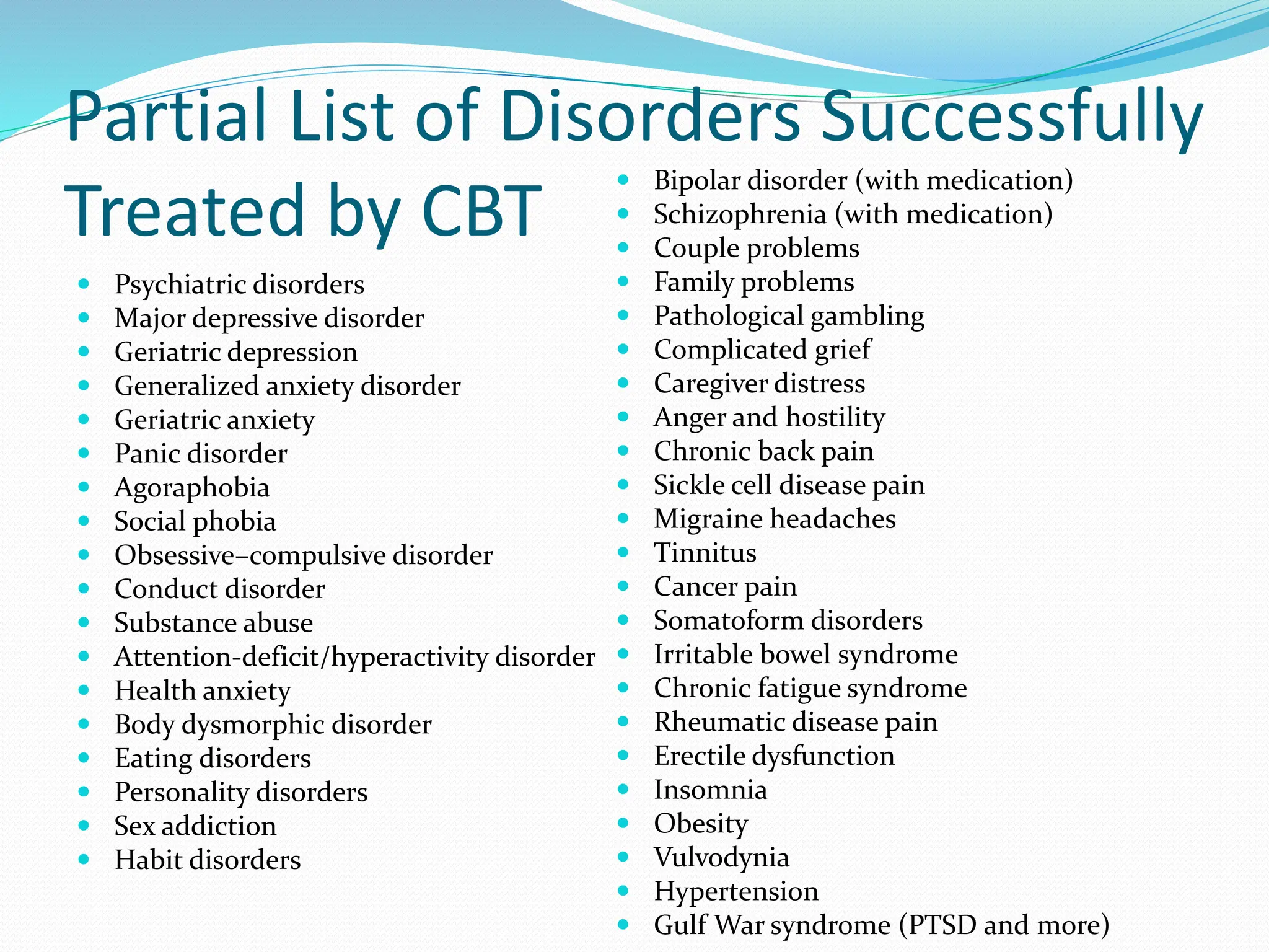 Cognitive Restructuring Exercises