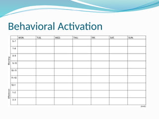 Behavioral Activation
 