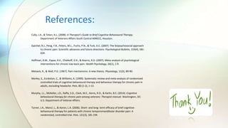 CBT for chronic pain | PPT