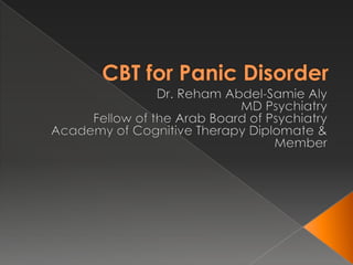 Cbt for panic disorder abasseya