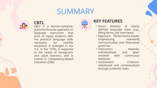 Cblt Approach COMPETENCY LANGUAGE BASED TEACHING.pptxx | PPTX