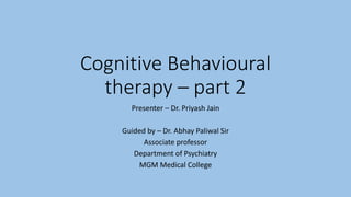Cognitive Behavioral Therapy | PPT