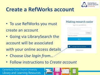 Refworks Download Reference management - June 2019 | PPT