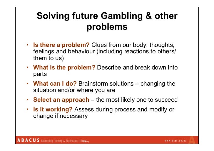 Problem gambling cbt