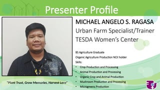 Michael Ragasa CBT for Organic Agriculture Production NC II | PPTX