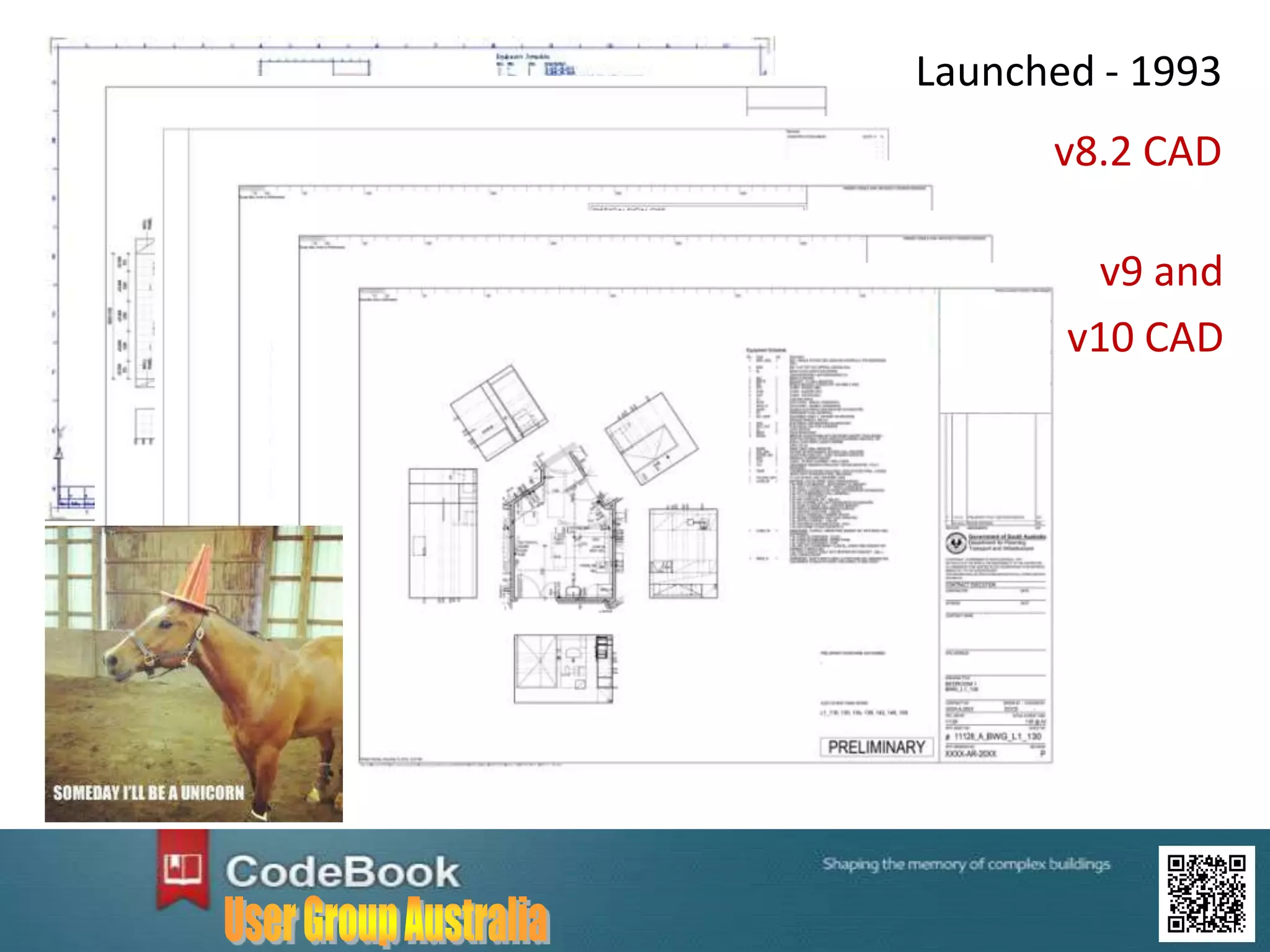 Launched - 1993
v8.2 CAD
v9 and
v10 CAD
 