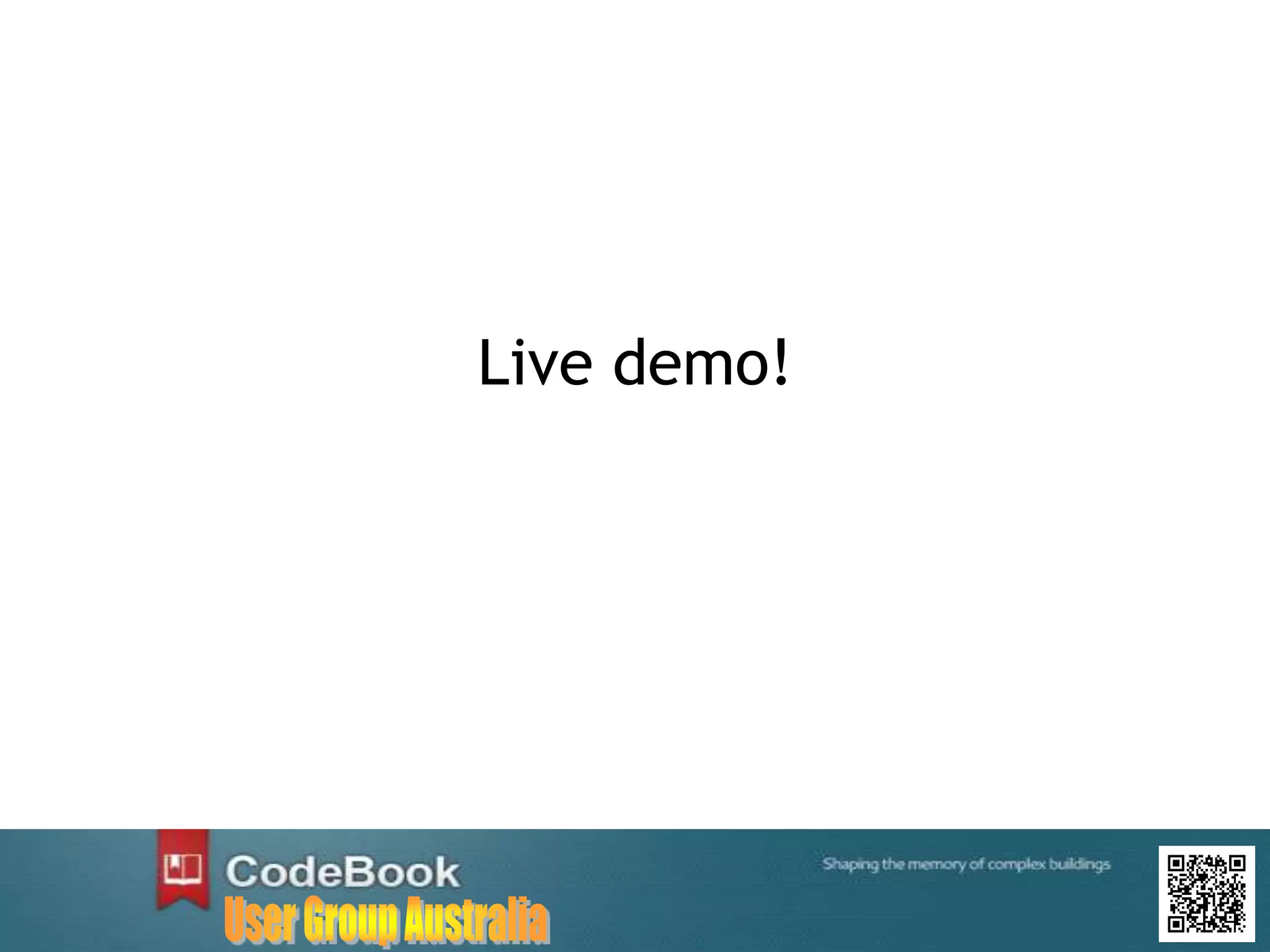 Live demo!
 