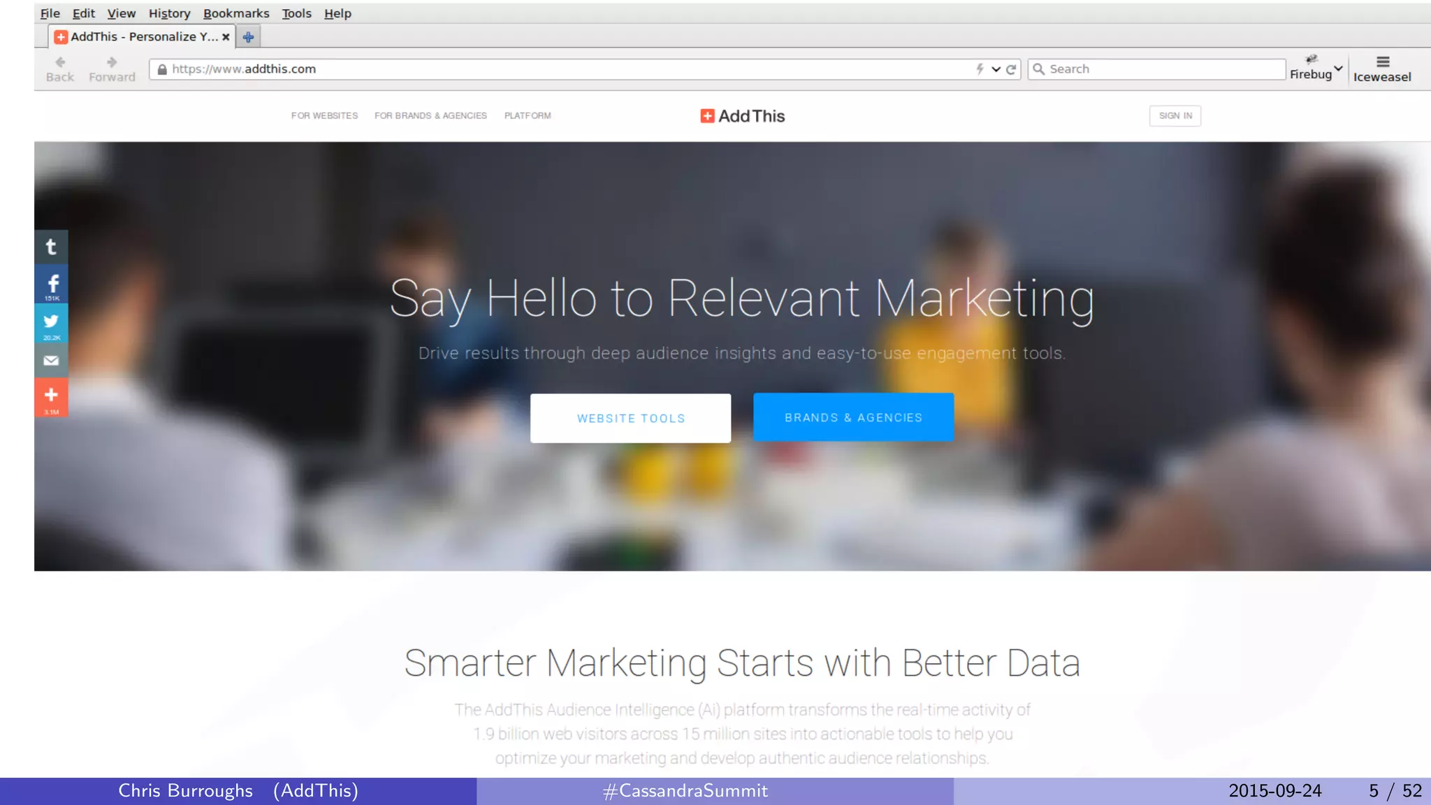 Chris Burroughs (AddThis) #CassandraSummit 2015-09-24 5 / 52
 