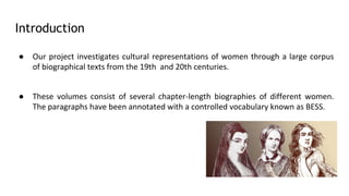 The Collective Biographies of Women: Biographies