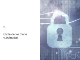 2.
Cycle de vie d’une
vulnérabilité
12
 