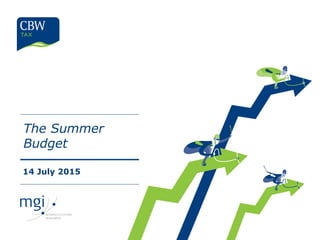 The Summer
Budget
14 July 2015
 